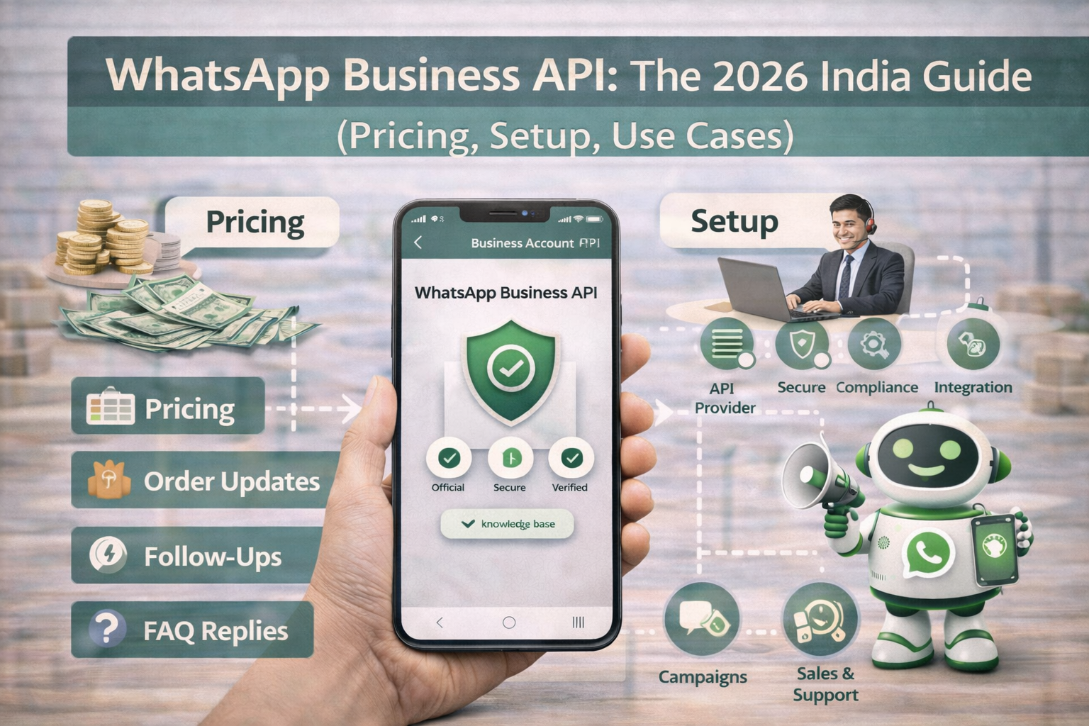 WhatsApp Business API: The 2026 India Guide (Pricing, Setup, Use Cases)