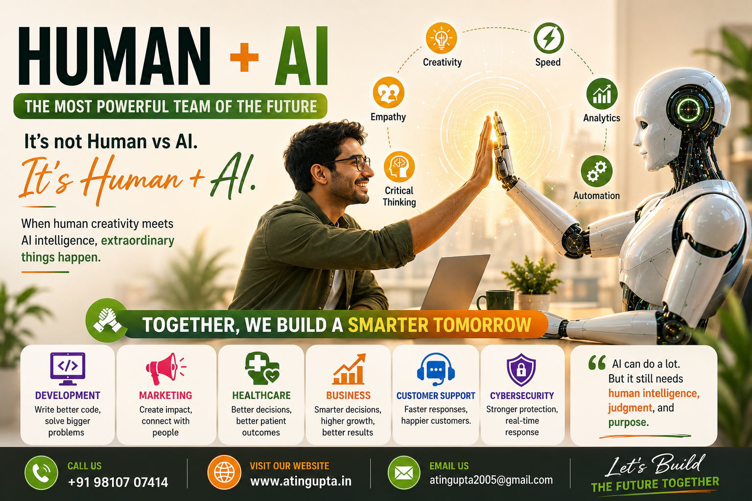 Human + AI: Why Collaboration, Not Competition, Will Define the Future