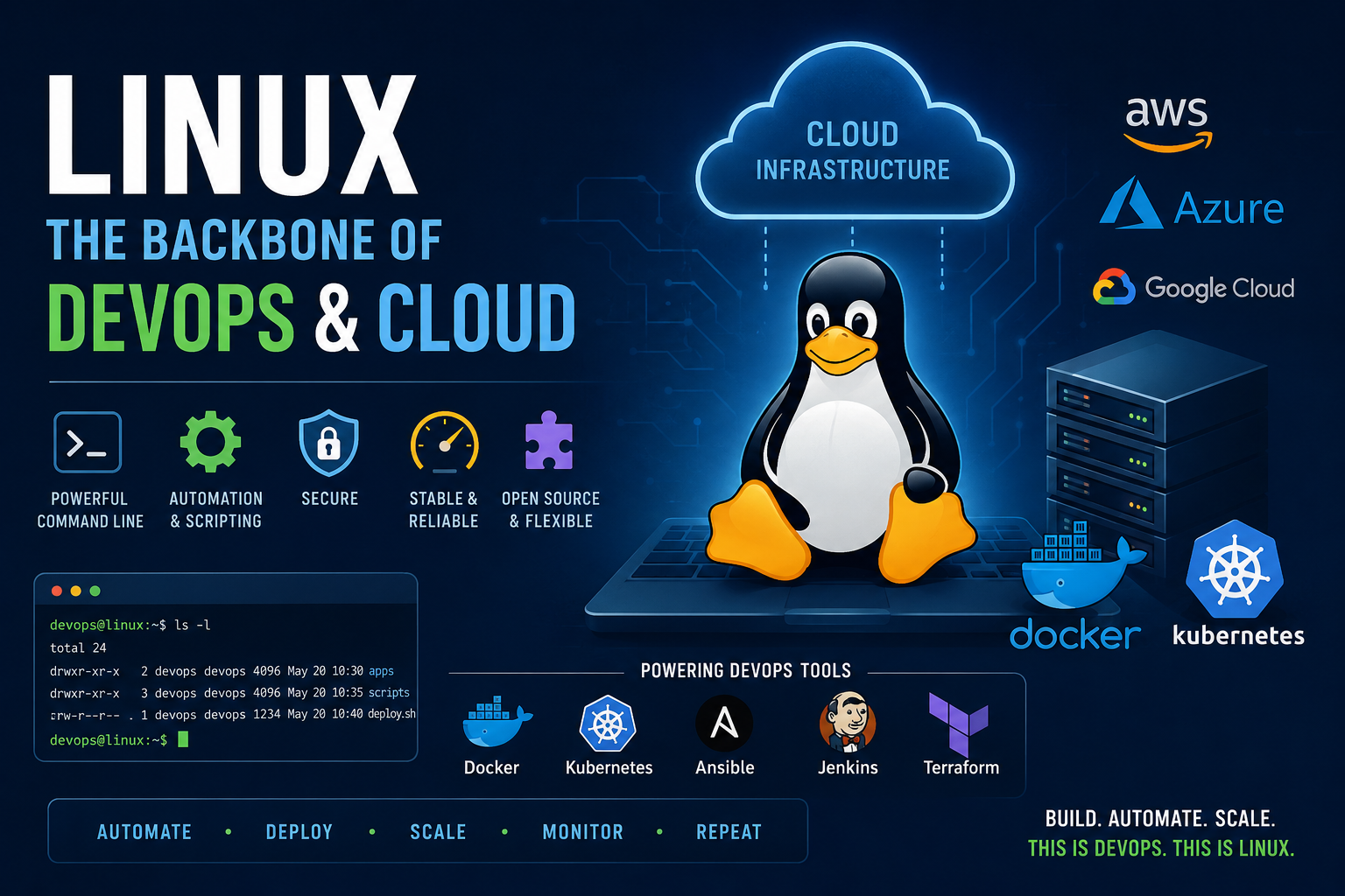 Linux Operating Systems: The Backbone of DevOps and Cloud Computing
