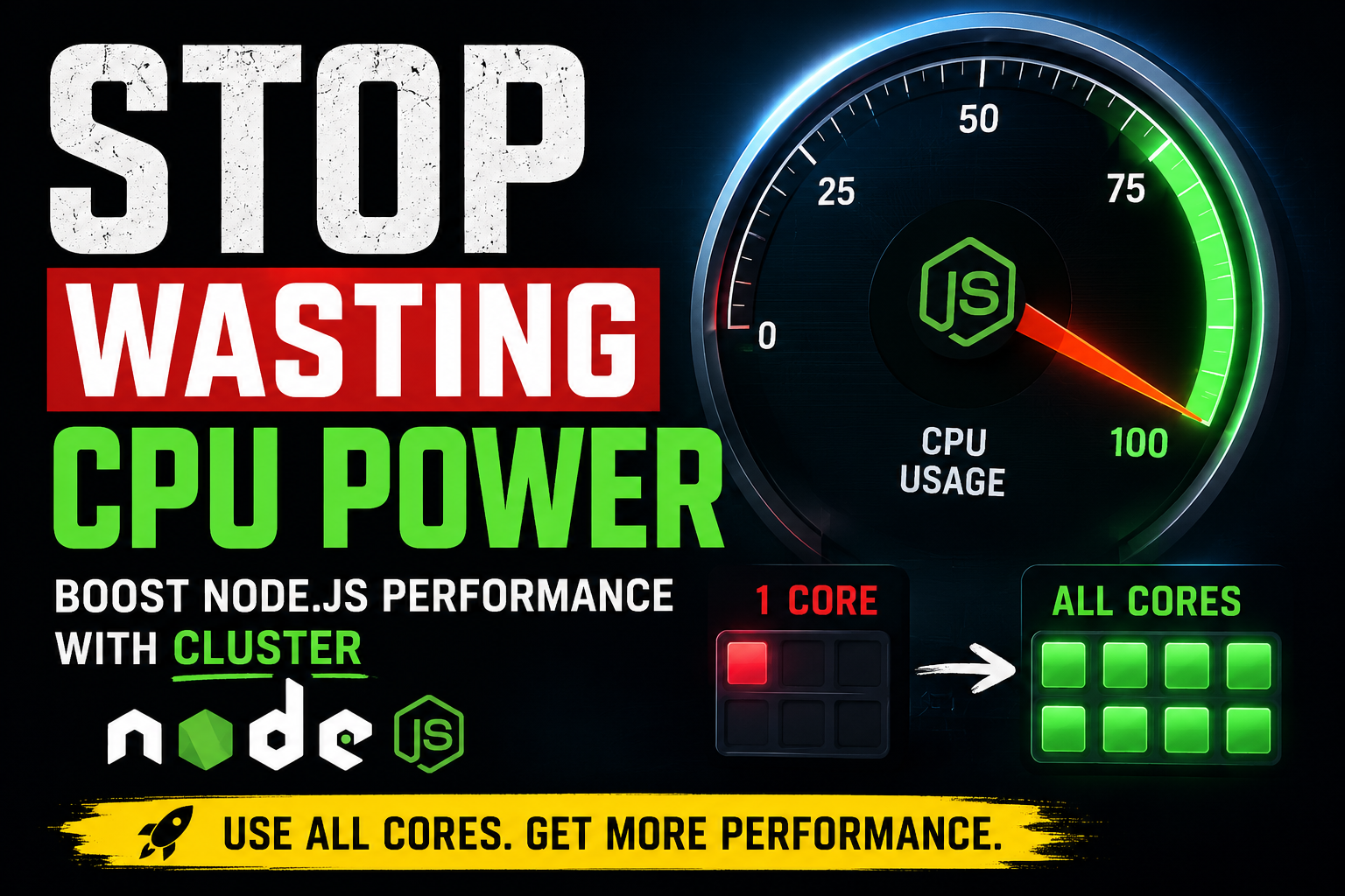 Boost Node.js Performance with the Cluster Module: Stop Wasting CPU Power
