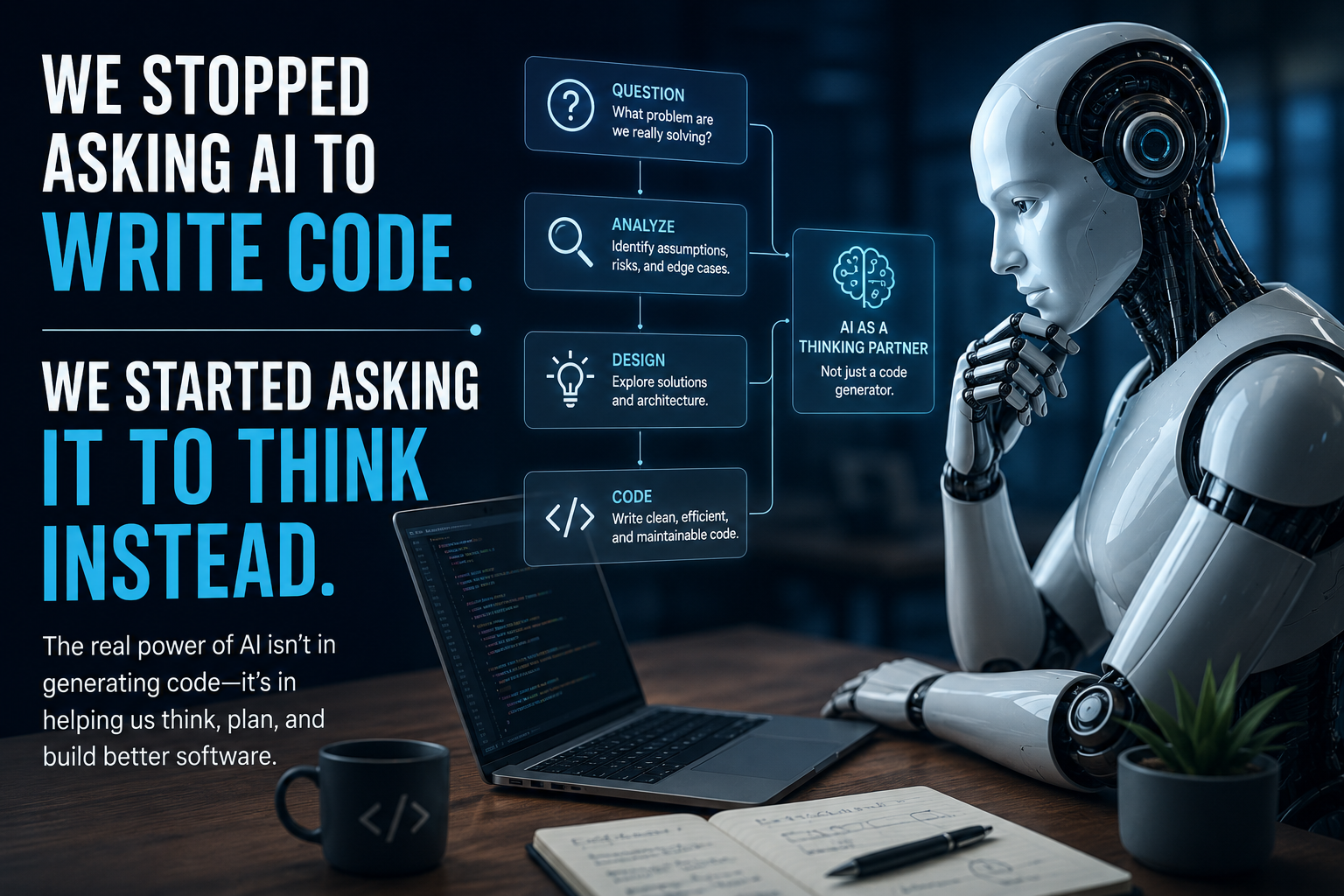 We Stopped Asking AI to Write Code. We Started Asking It to Think Instead.