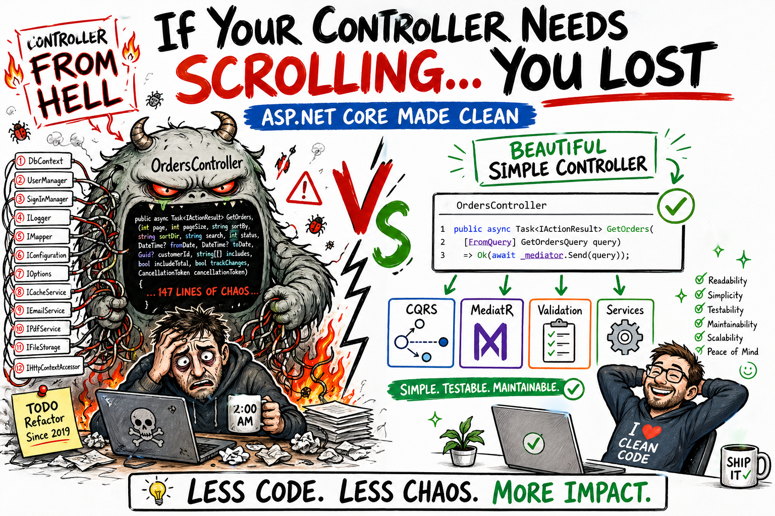 Make Your ASP.NET Core API Controllers Incredibly Simple