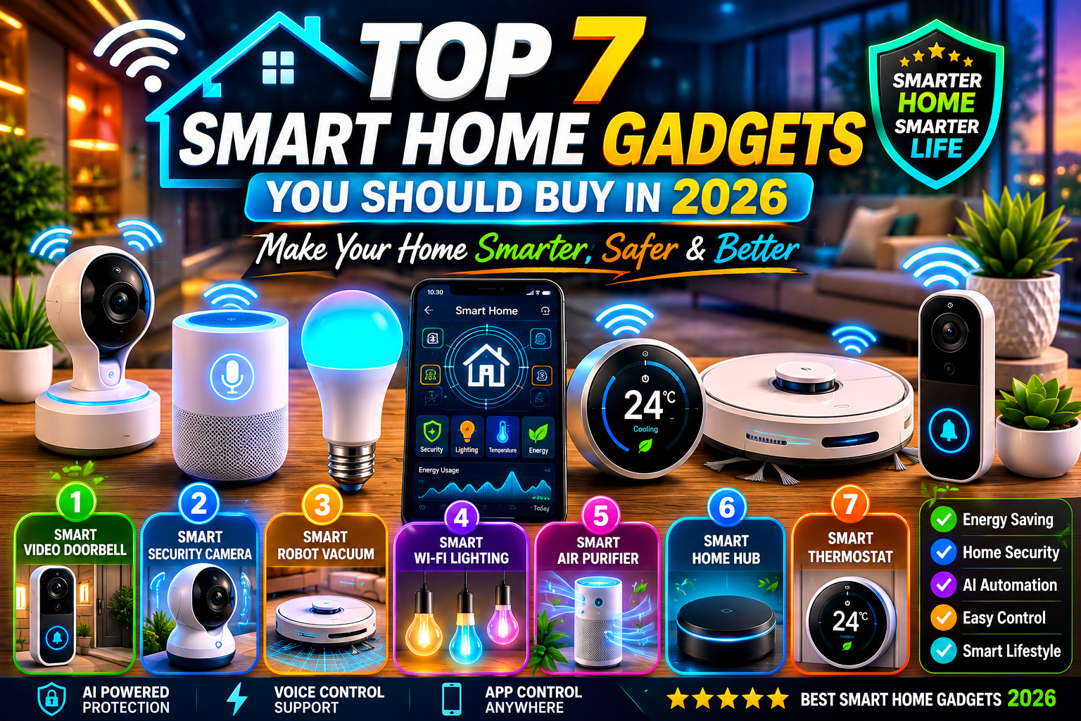 Top 7 Smart Home Gadgets You Should Buy in 2026: A Complete Review Guide