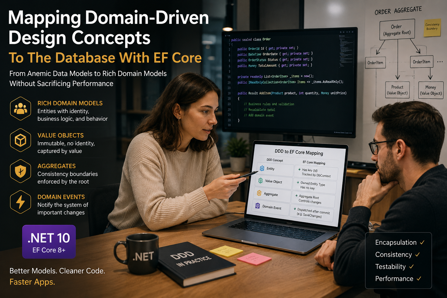Mapping Domain-Driven Design Concepts To The Database With EF Core