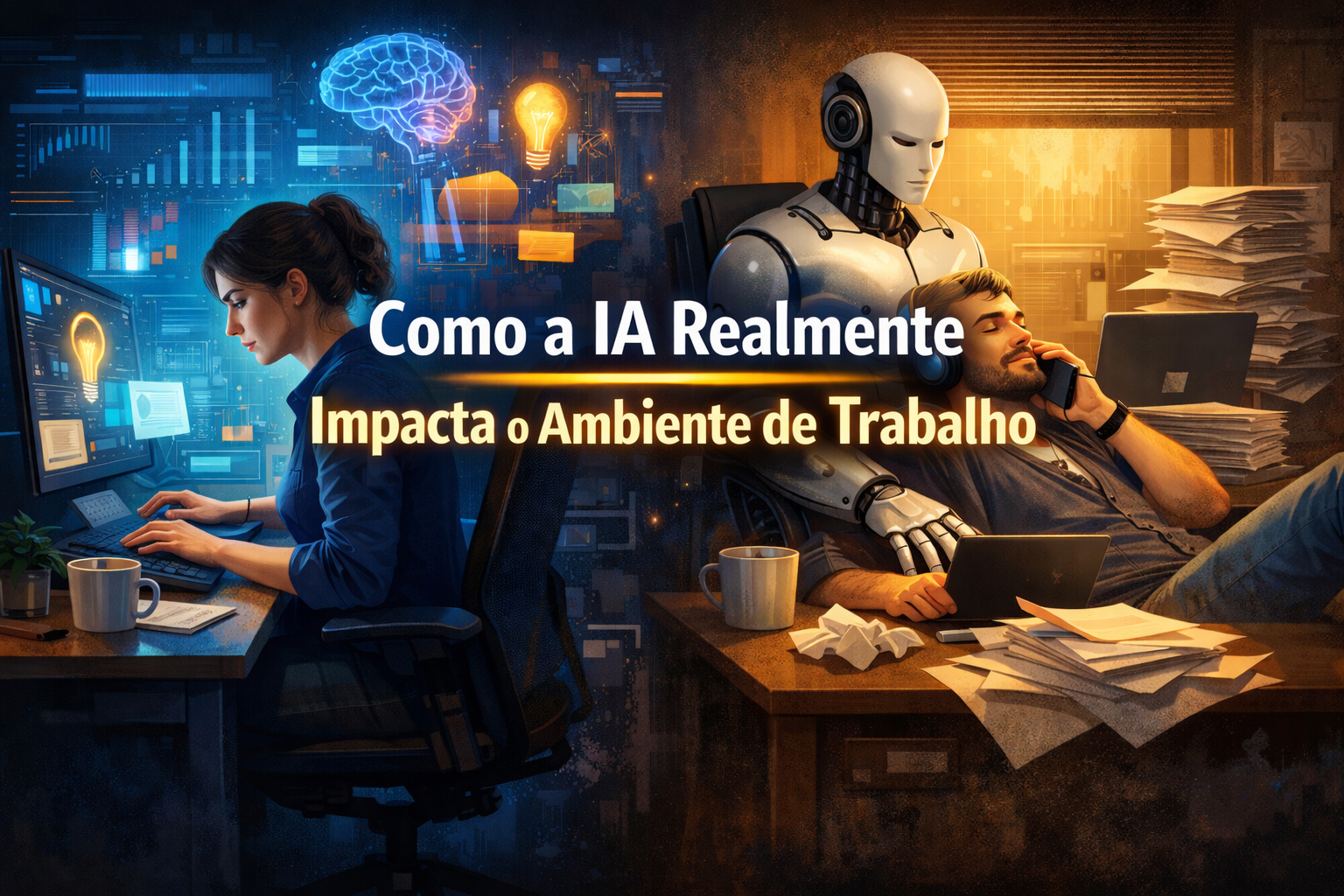 Como a IA realmente está transformando o ambiente de trabalho