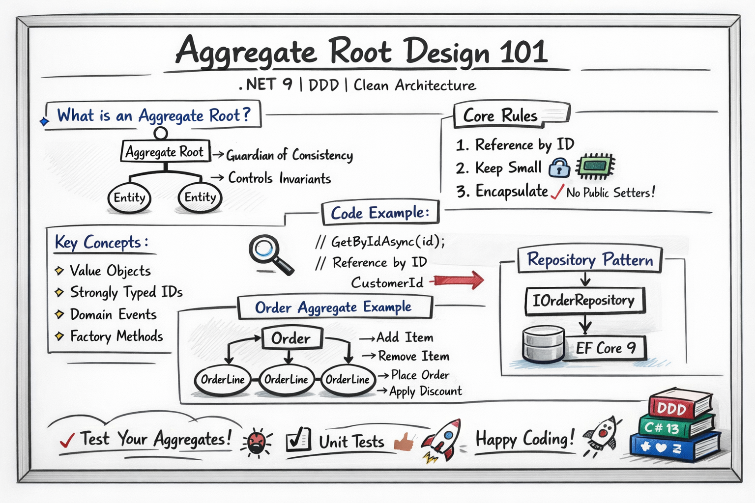Aggregate Root Design 101 | DDD, Clean Architecture, .NET 9