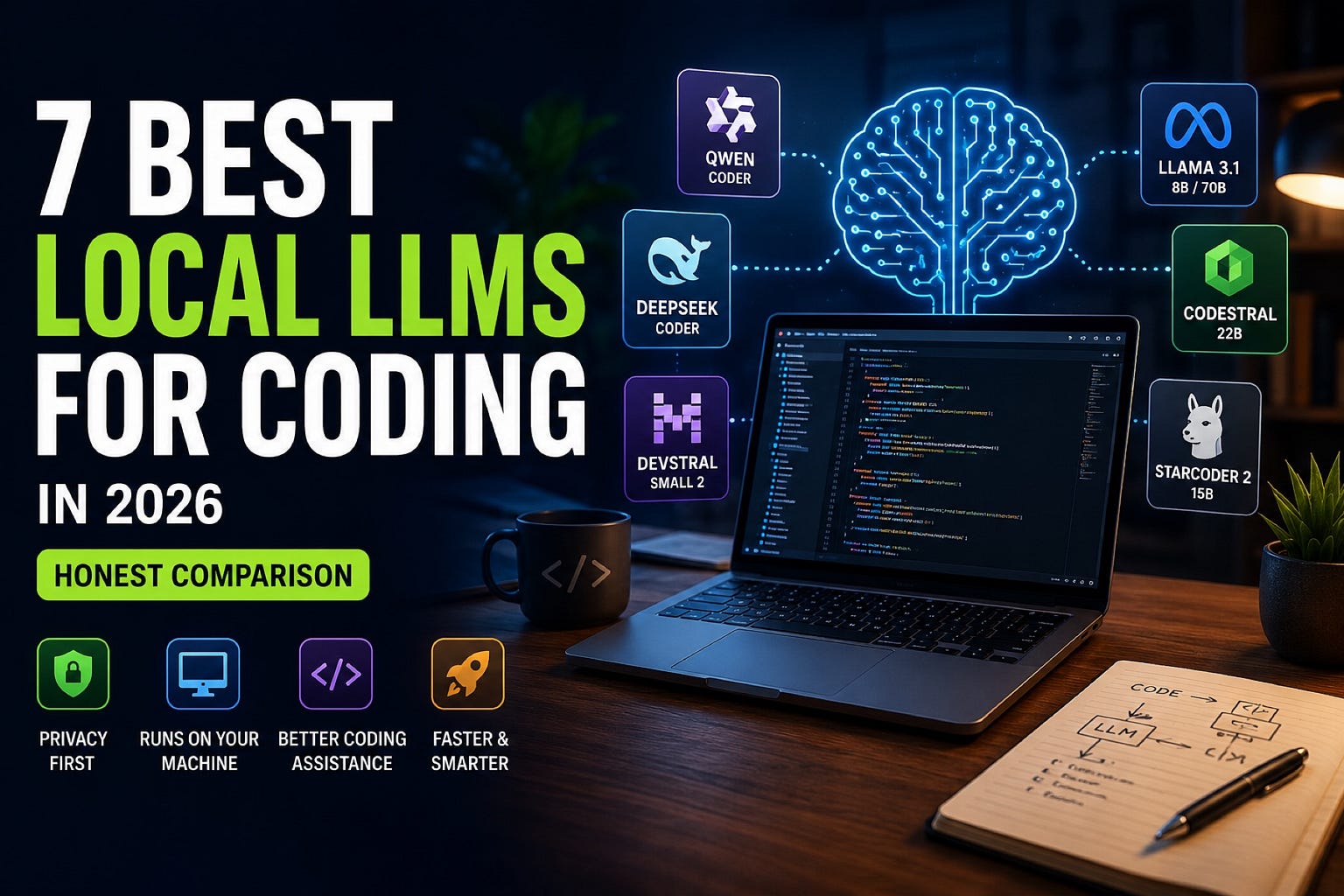 7 Best Local LLMs for Coding in 2026 (Honest Comparison)
