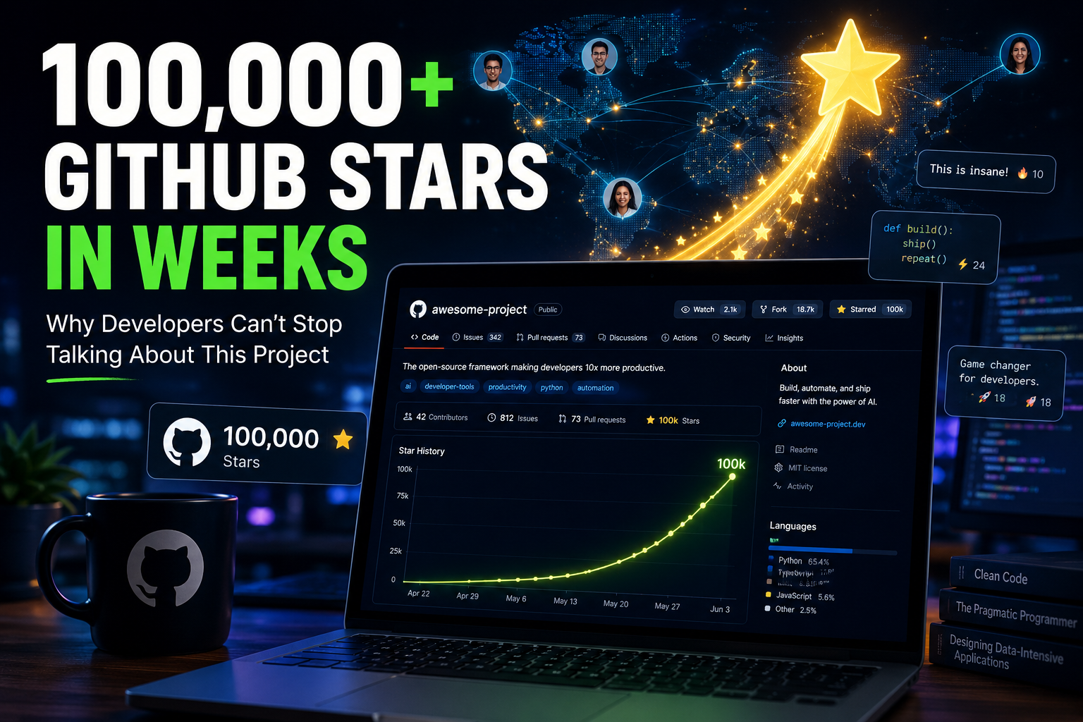 100,000 GitHub Stars in Weeks: Why Developers Can’t Stop Talking About This Project