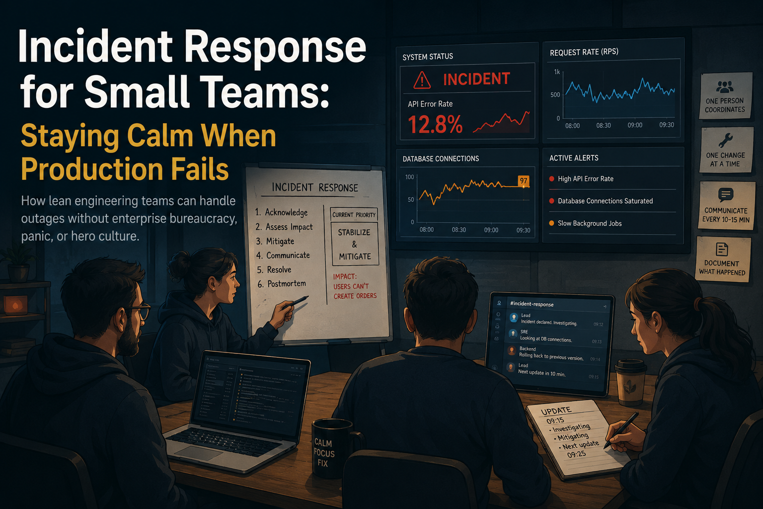 Incident Response for Small Teams: Staying Calm When Production Fails