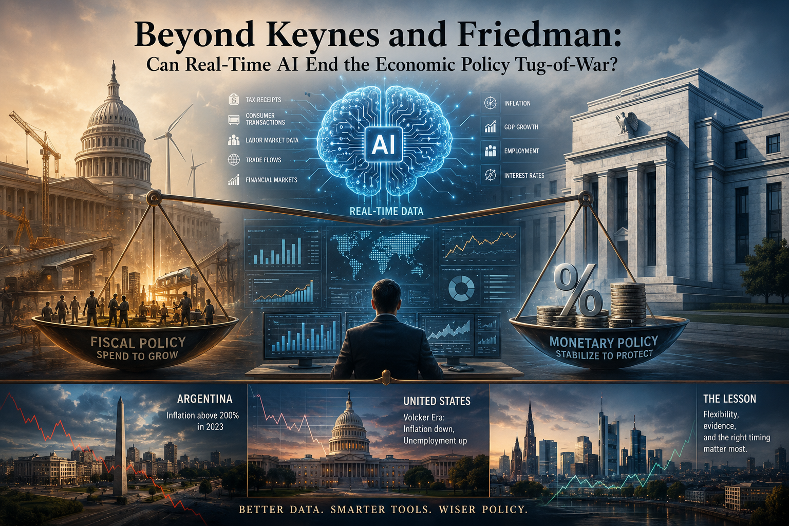 Beyond Keynes and Friedman: Can Real-Time AI End the Economic Policy Tug-of-War?