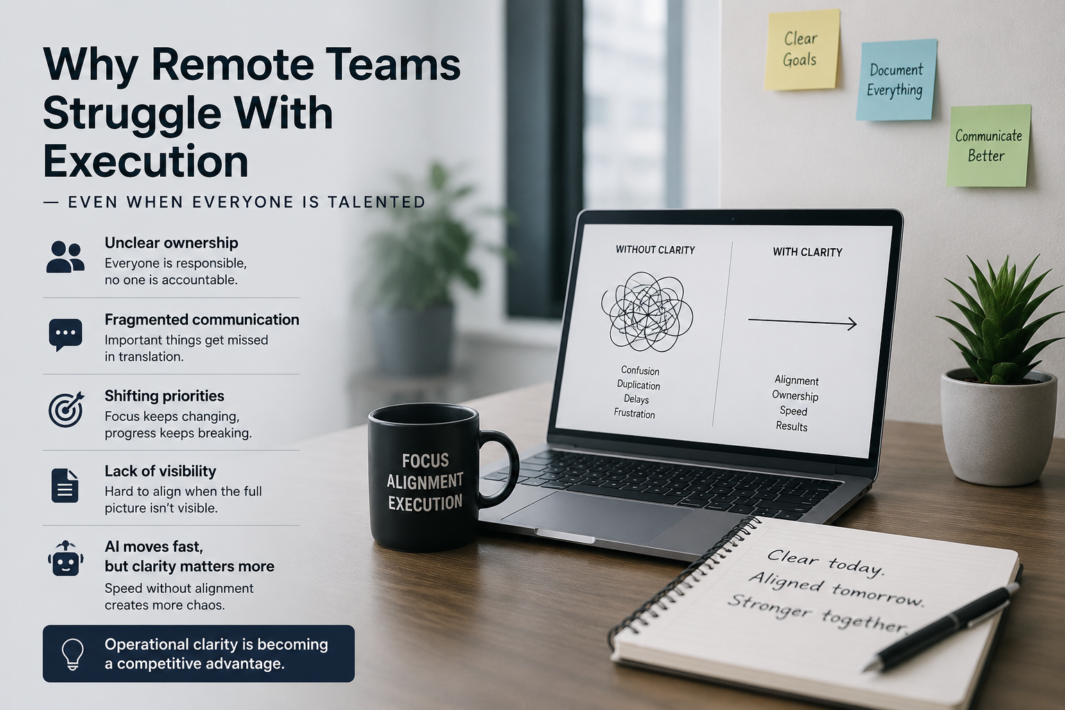 Why Remote Teams Struggle With Execution — Even When Everyone Is Talented