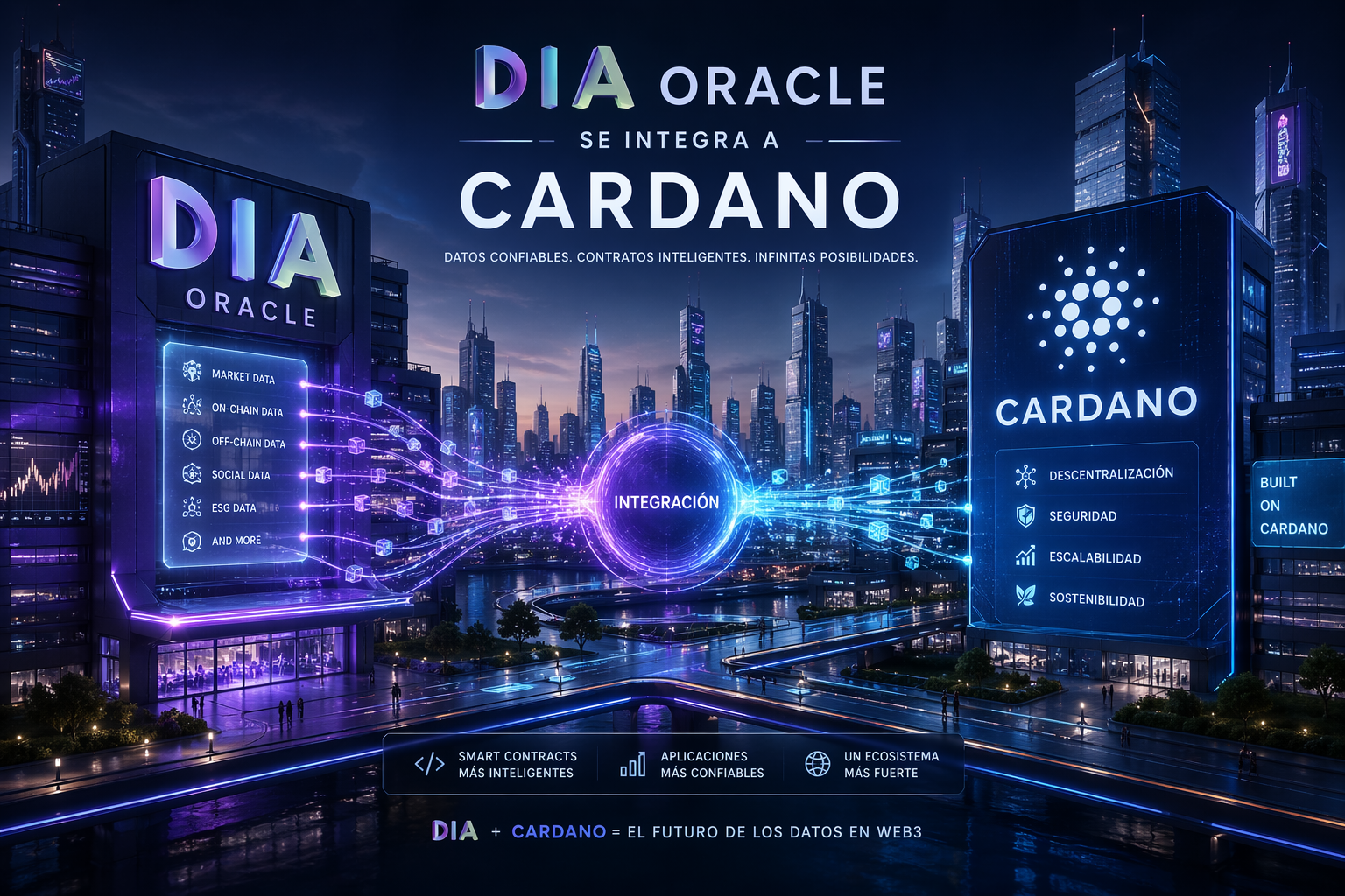 Cardano integra DIA Oracle a su ecosistema