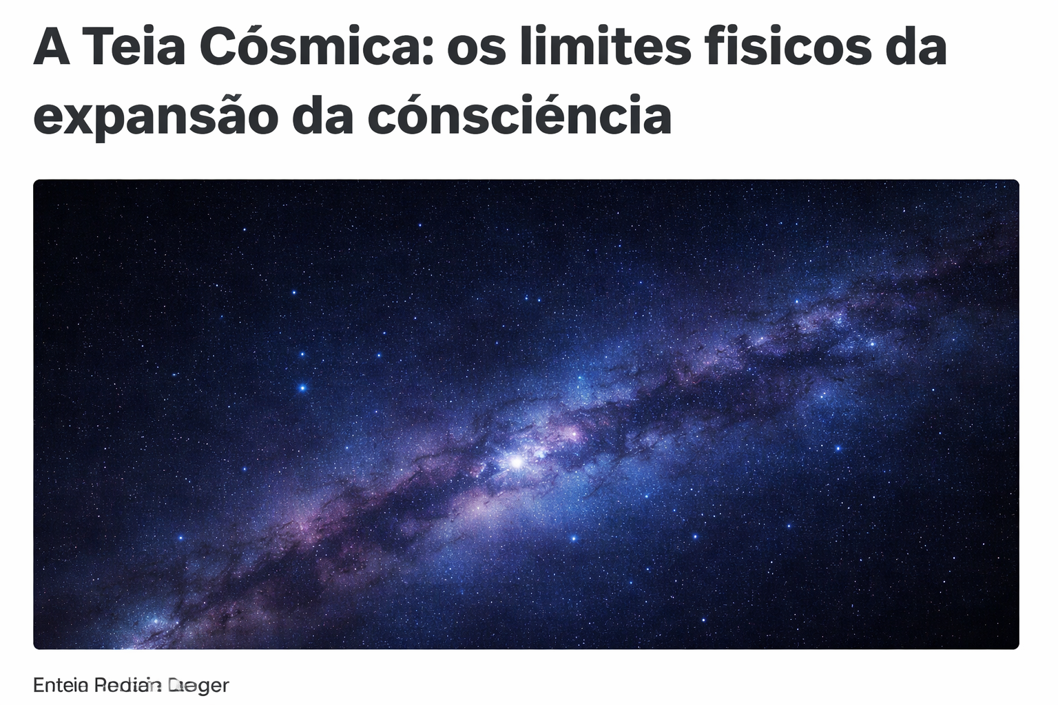 A Teia Cósmica