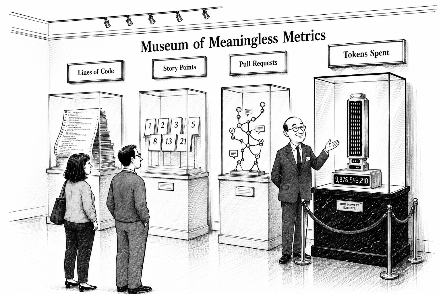 museum of meaningless metrics & QA teams.
