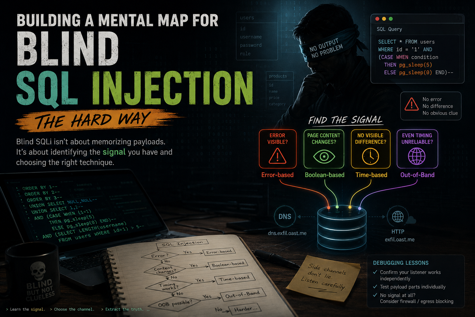 Building a Mental Map for Blind SQL Injection (The Hard Way)
