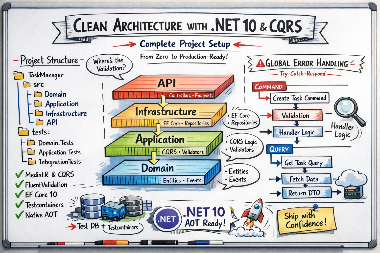 Clean Architecture With .NET 10 And CQRS — Complete Project Setup