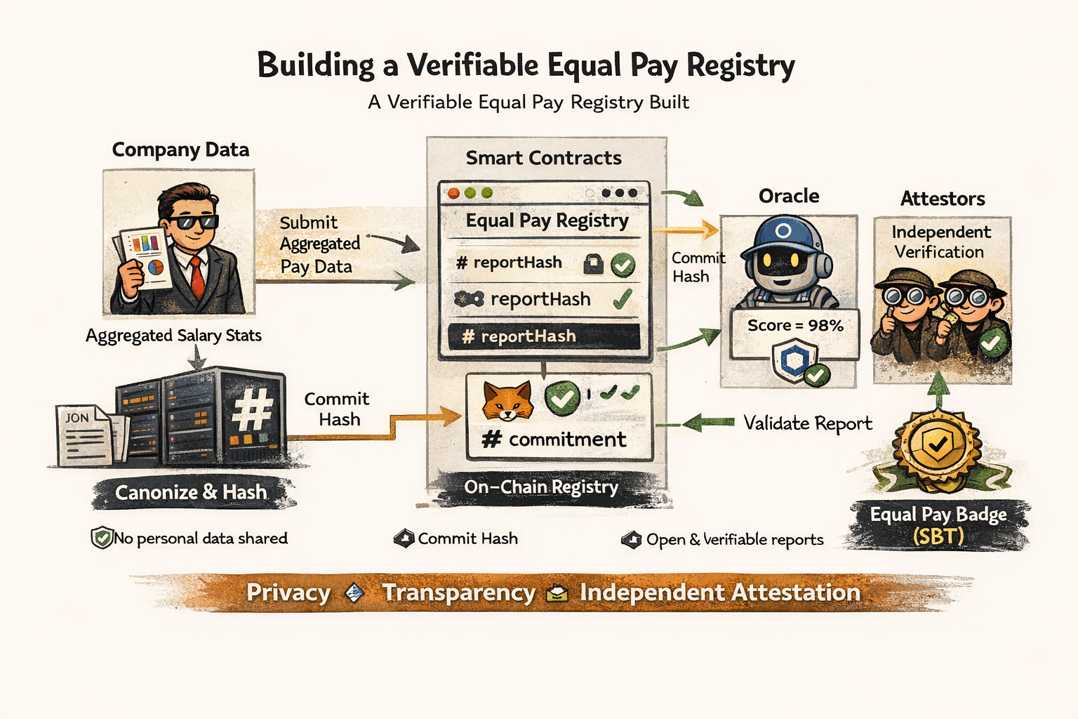 A Verifiable Equal Pay Registry on Ethereum