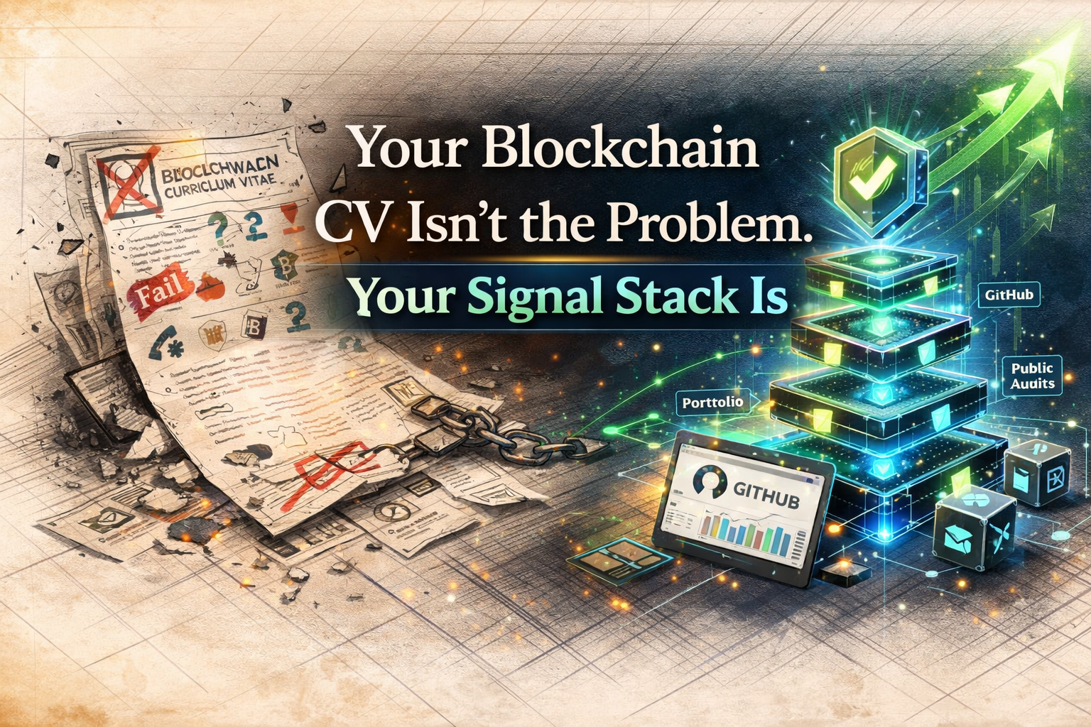 Your Blockchain CV Isn’t the Problem. Your Signal Stack Is