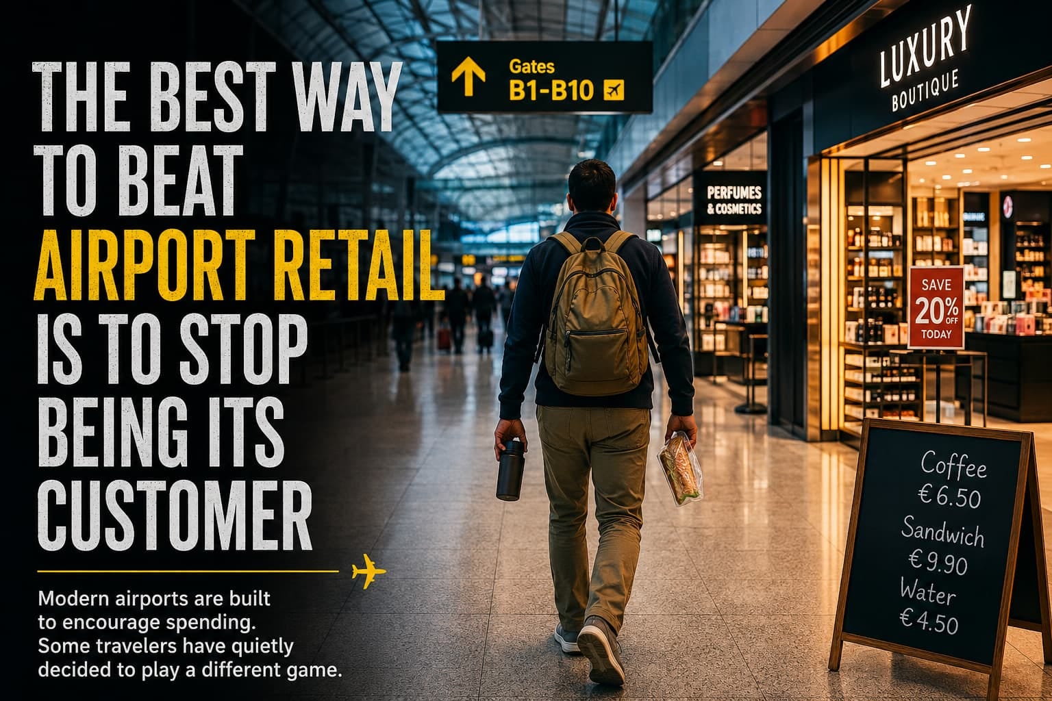 The Best Way to Beat Airport Retail Is to Stop Being Its Customer The Best Way to Beat Airport Retail Is to Stop Being Its Customer