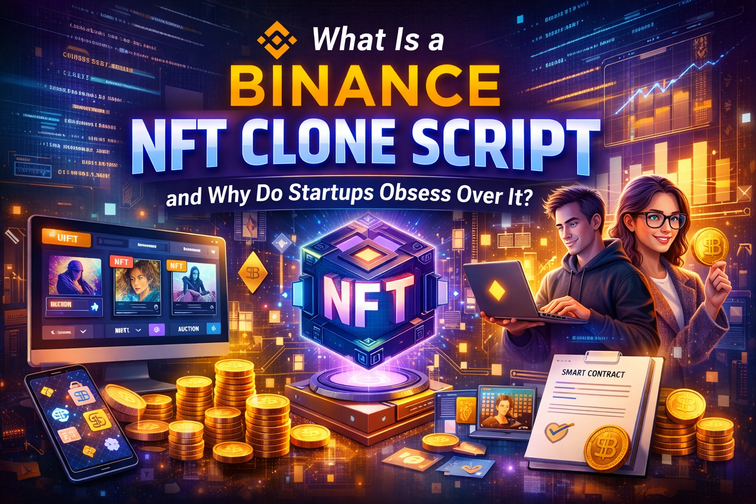 What Is a Binance NFT Clone Script and Why Do Startups Obsess over it?