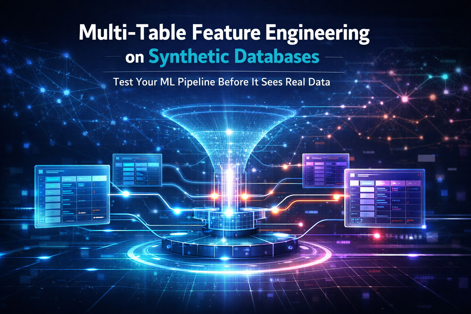 Multi-Table Feature Engineering on Synthetic Databases: How to Test Your ML Pipeline Before It Sees…