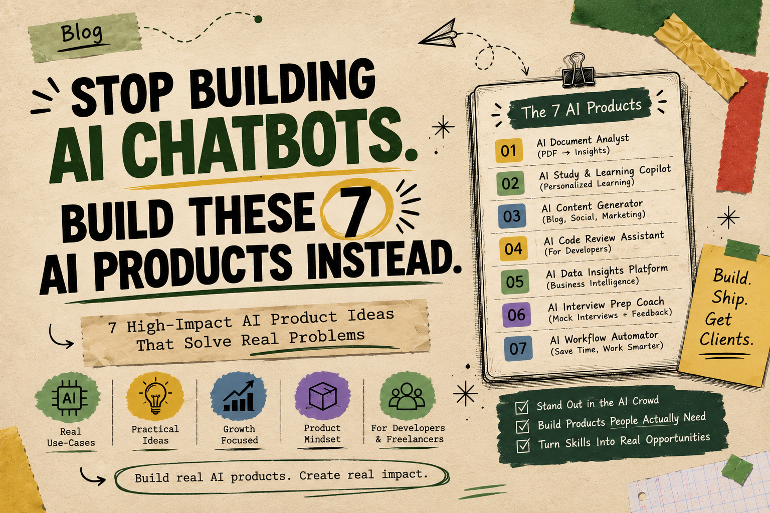 Stop Building AI Chatbots. Build These 7 AI Products Instead.