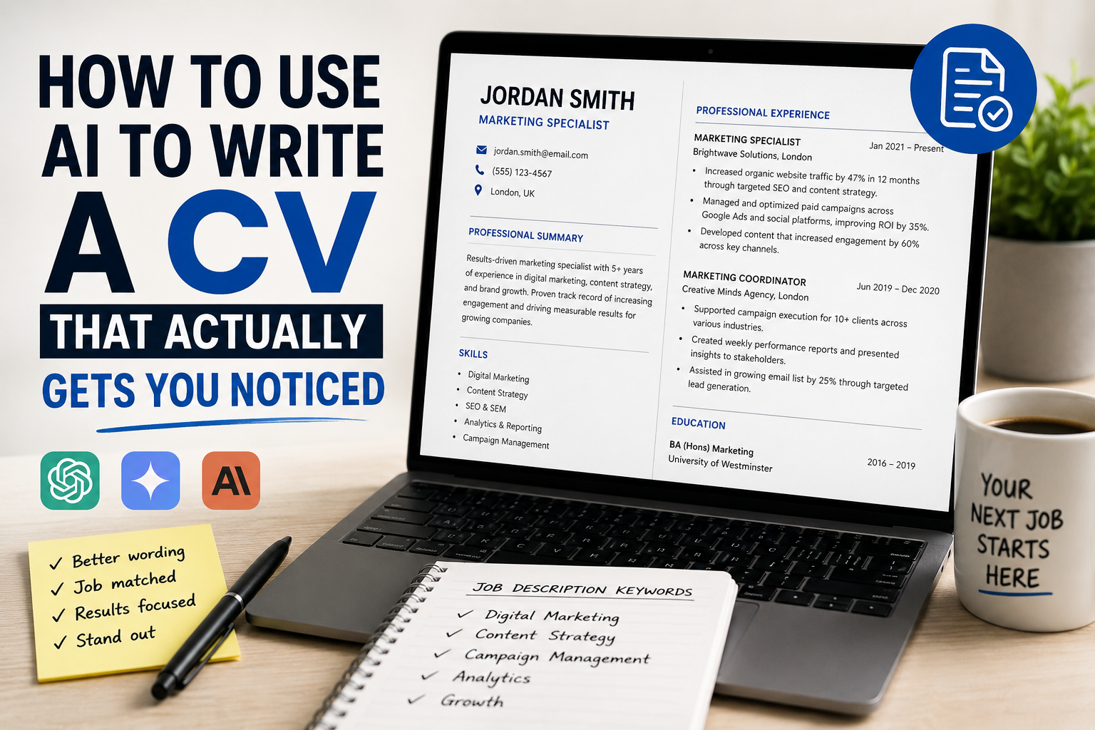 How to Use AI to Write a CV That Actually Gets You Noticed
