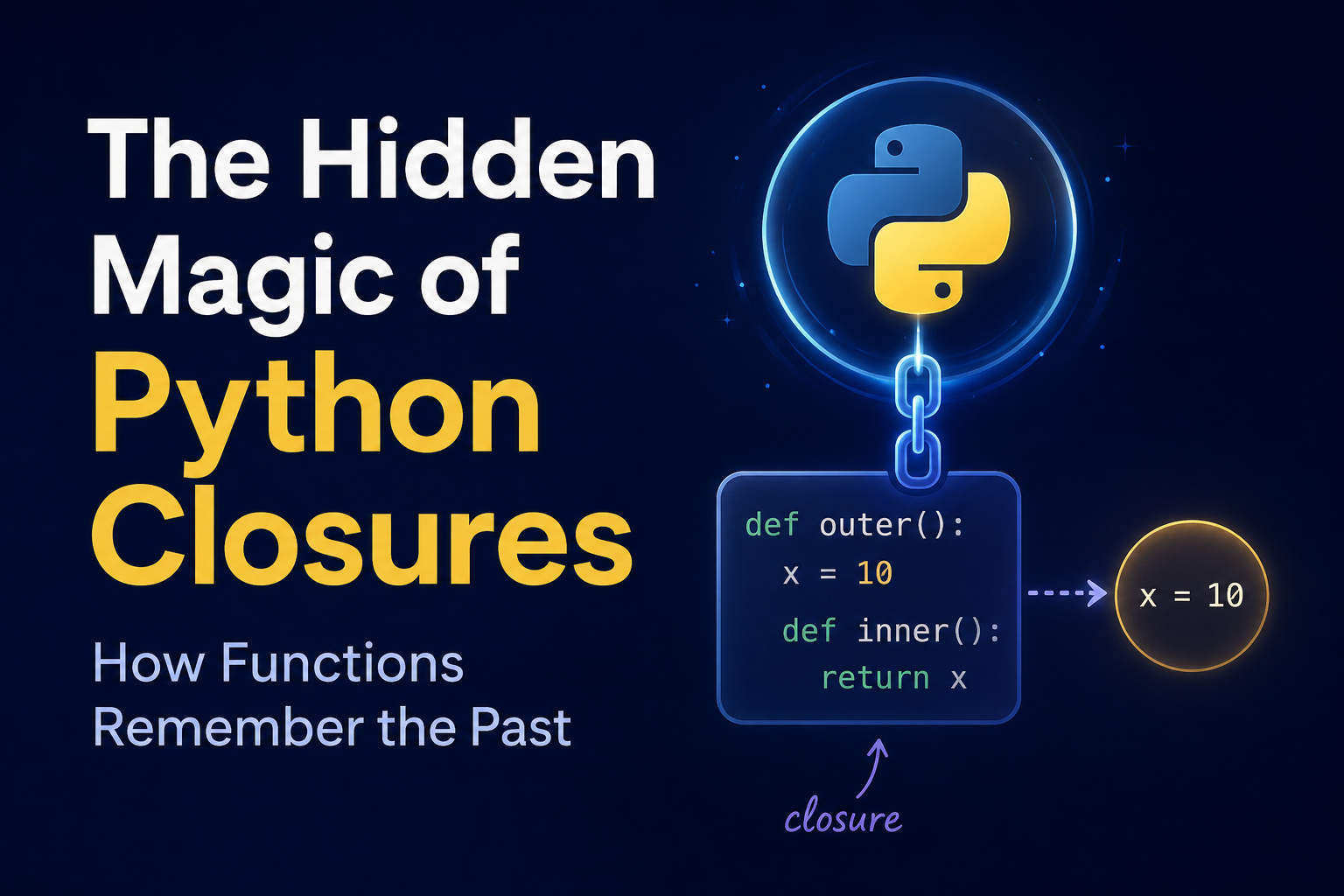 The Hidden Magic of Python Closures: How Functions Remember the Past