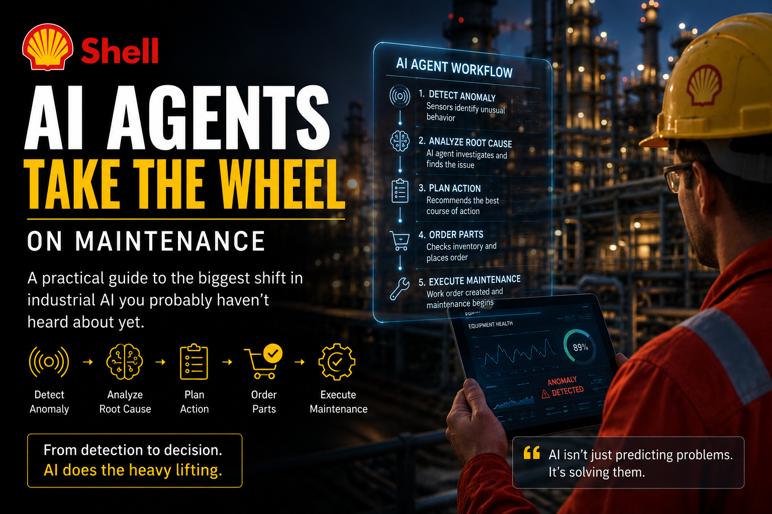 How Shell is using AI agents to diagnose failures, create work orders, and automate maintenance