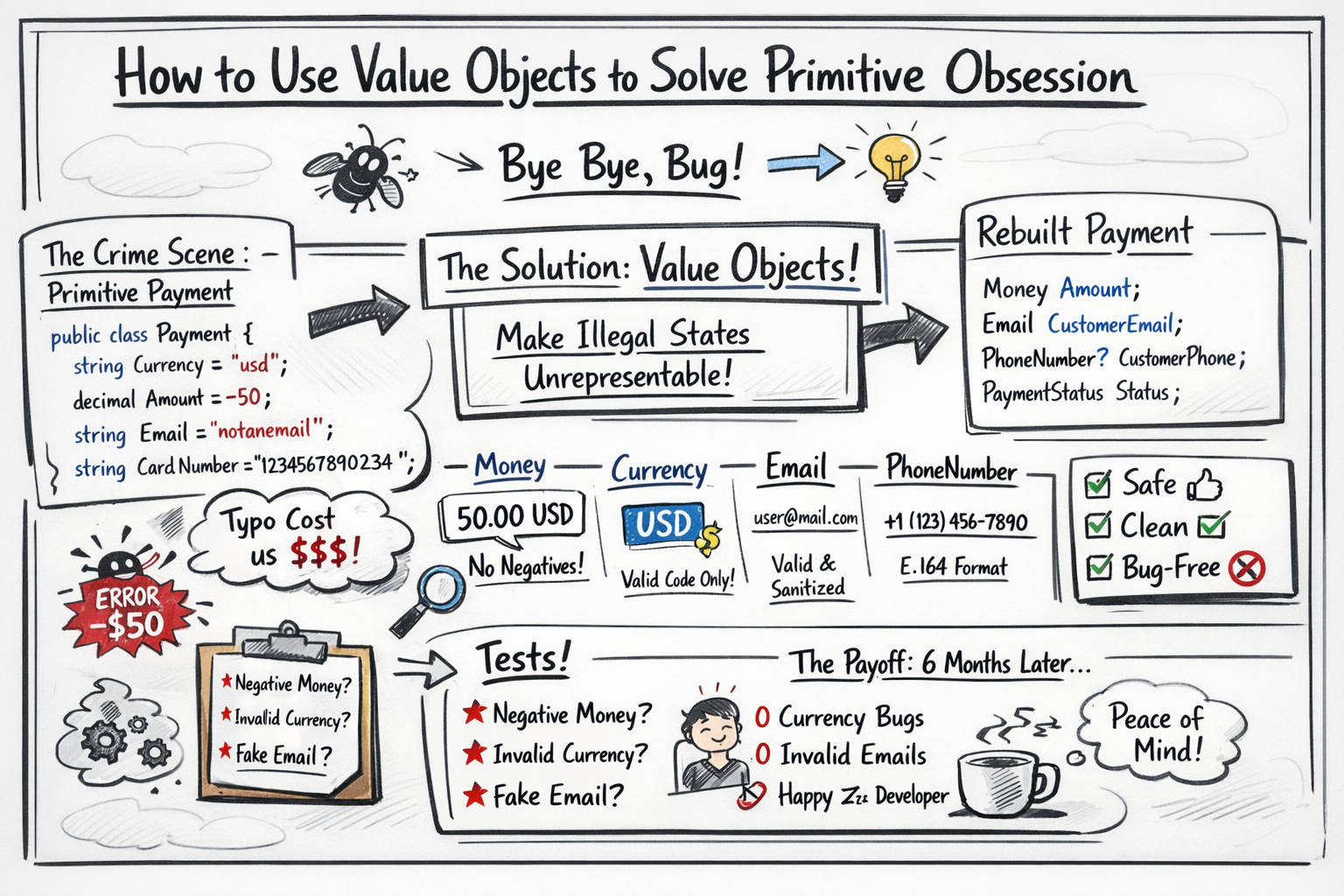 How to Use Value Objects to Solve Primitive Obsession