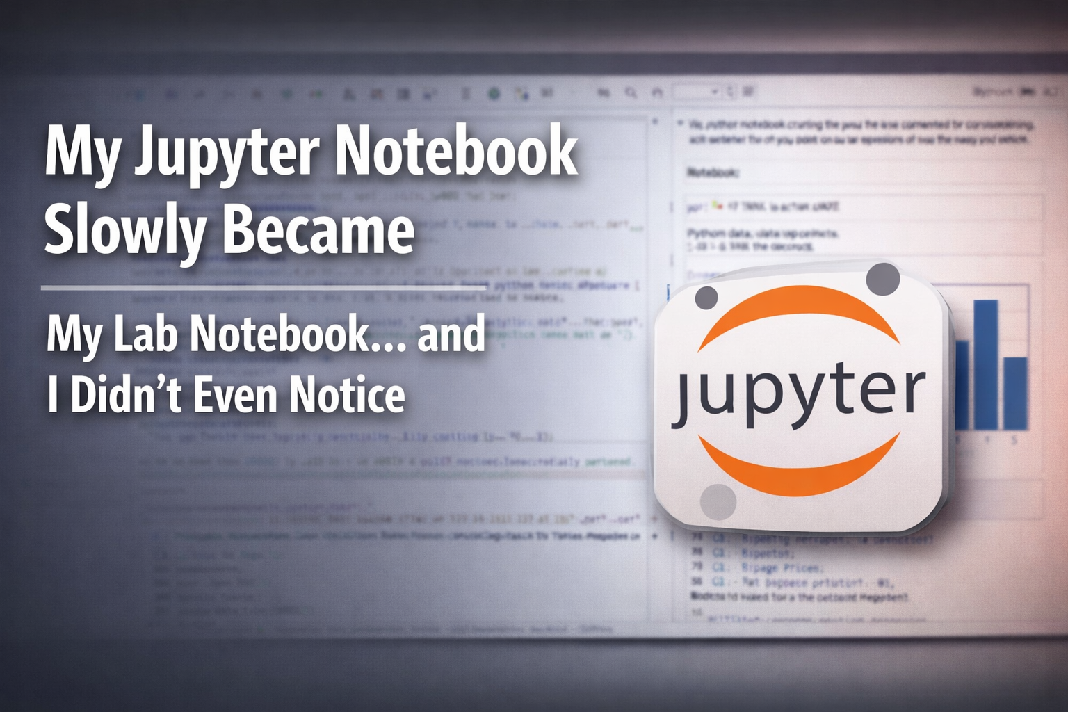 My Jupyter Notebook Slowly Became My Lab Notebook… and I Didn’t Even Notice