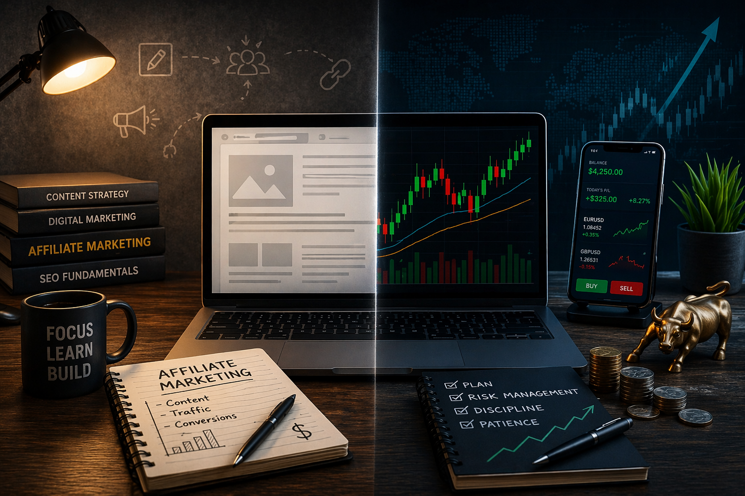 I Tried Trading for 30 Days Instead of Affiliate Marketing