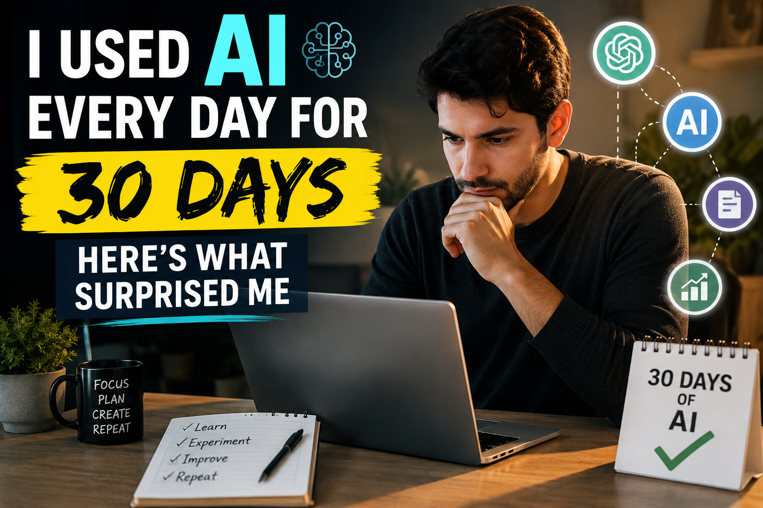 I used AI for 30 days. That was a surprise to me.
