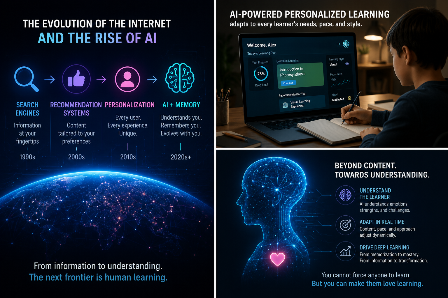 Self-Learning AI for Education
