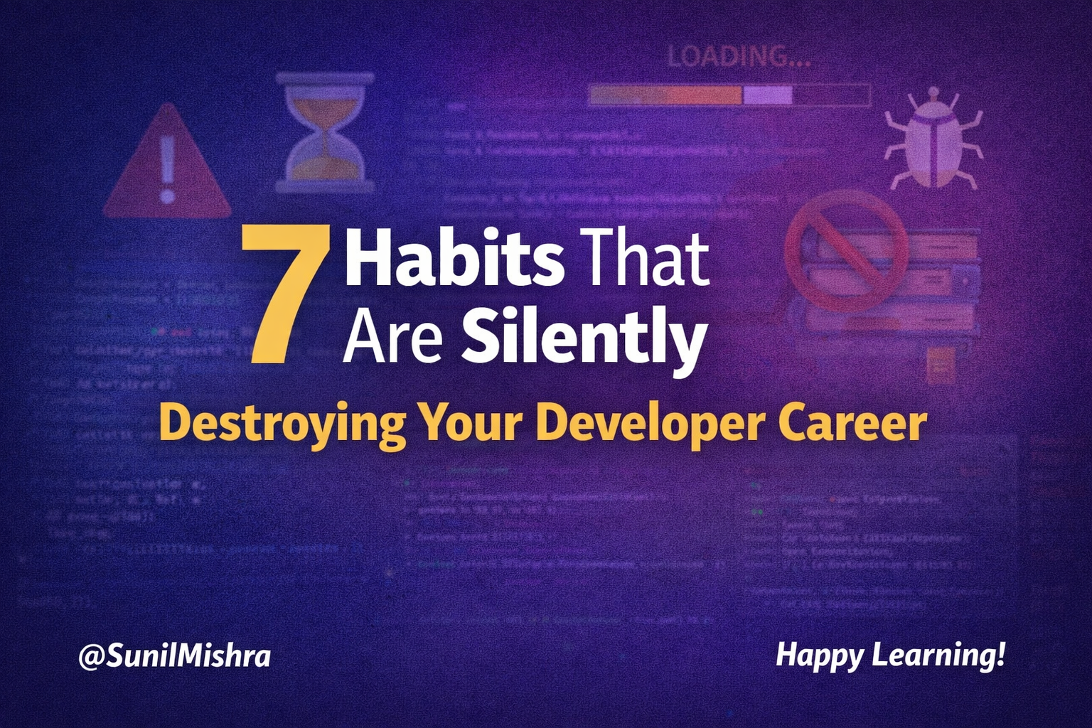 7 Habits That Are Silently Destroying Your Developer Career