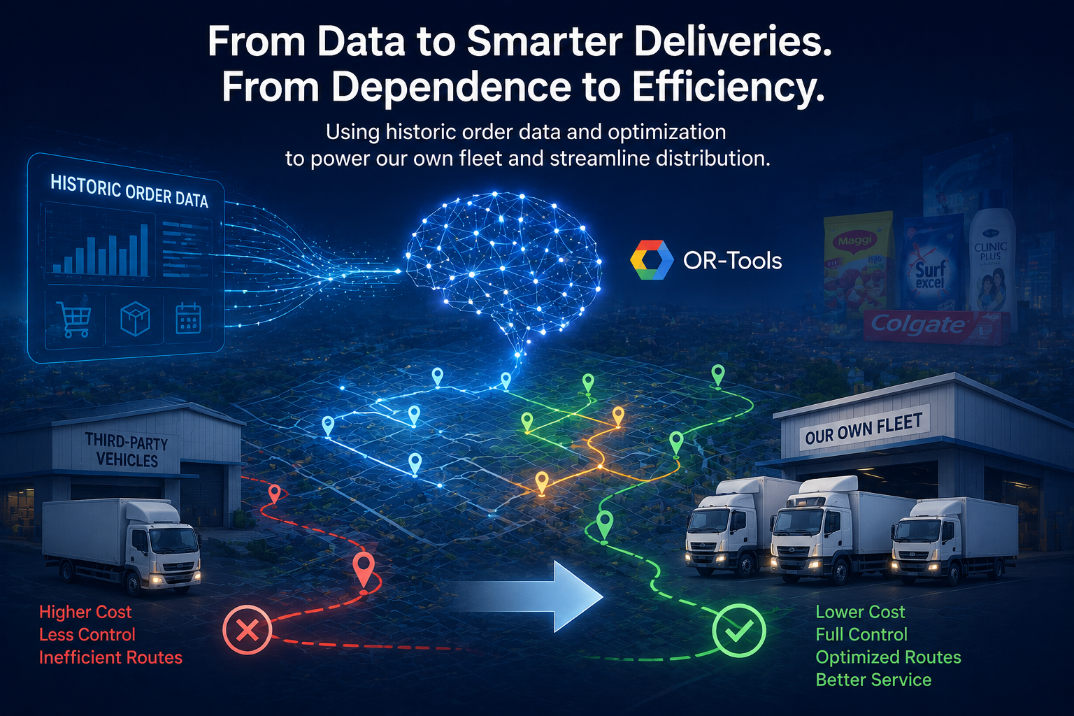 How We Used Historic Order Data to Eliminate Third-Party Vehicles in FMCG Distribution — A Full ML…