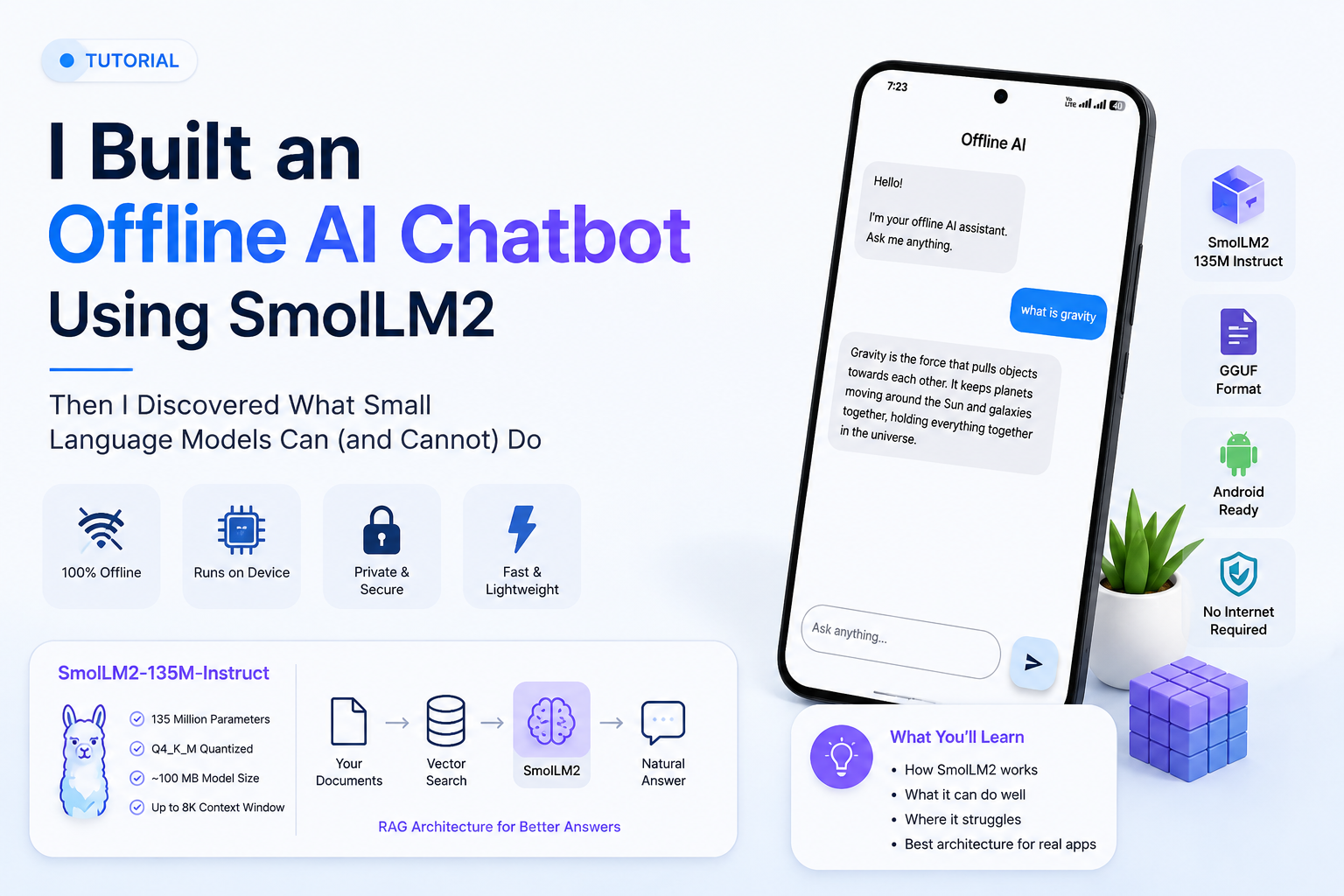 I Built an Offline AI Chatbot Using SmolLM2 — Then I Discovered What Small Language Models Can (and…