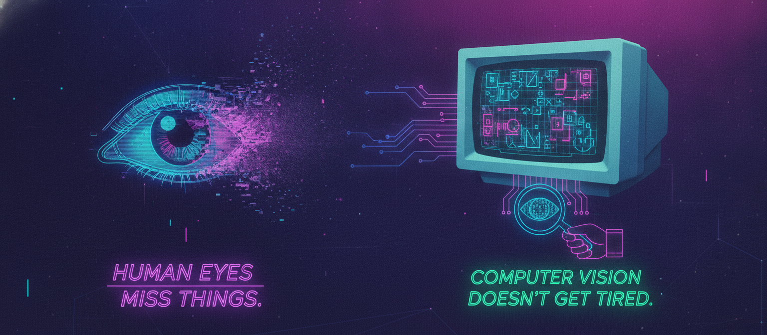 Human Eyes Miss Things. Computer Vision Doesn’t Get Tired.
