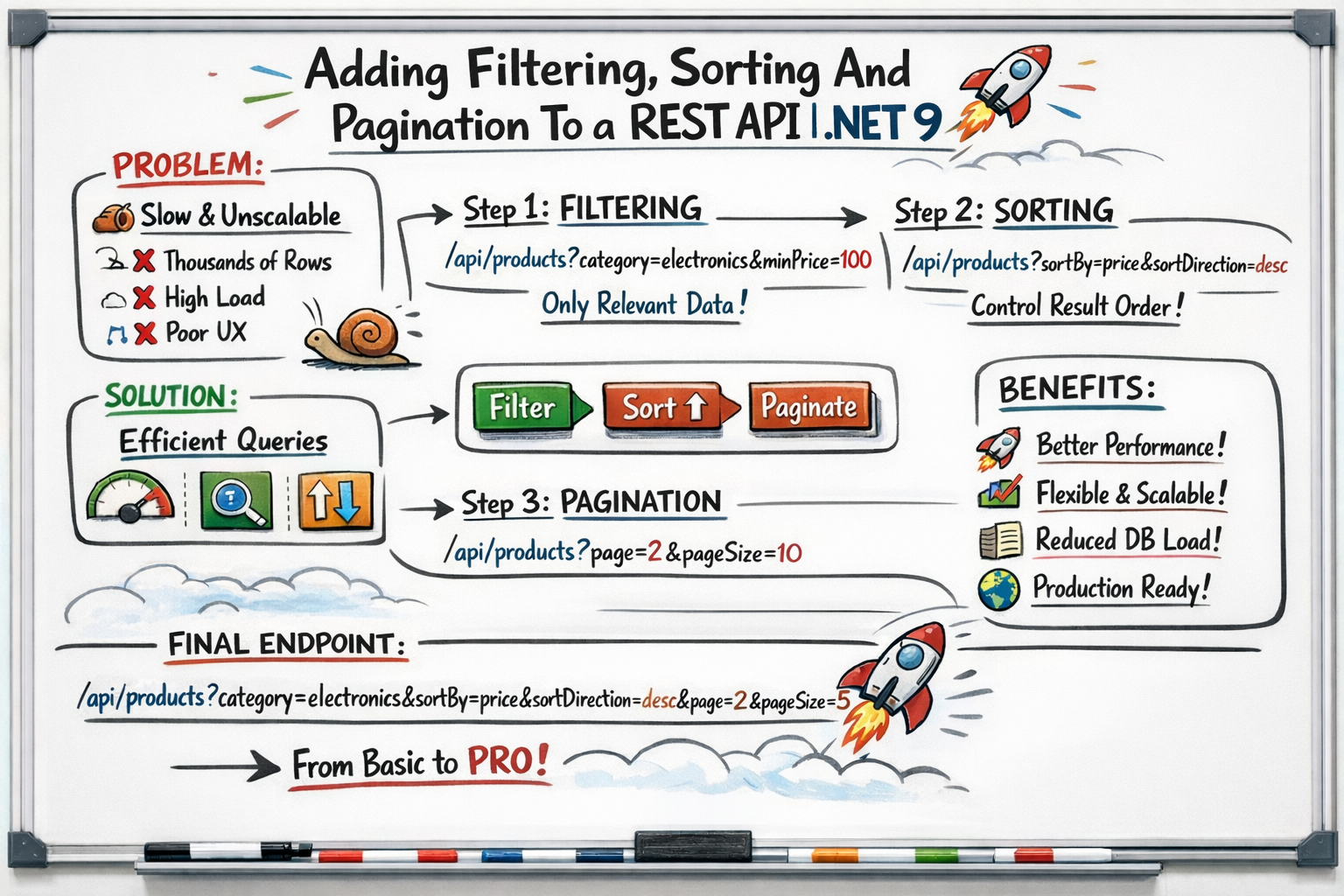 Adding Filtering, Sorting And Pagination To a REST API | .NET 9
