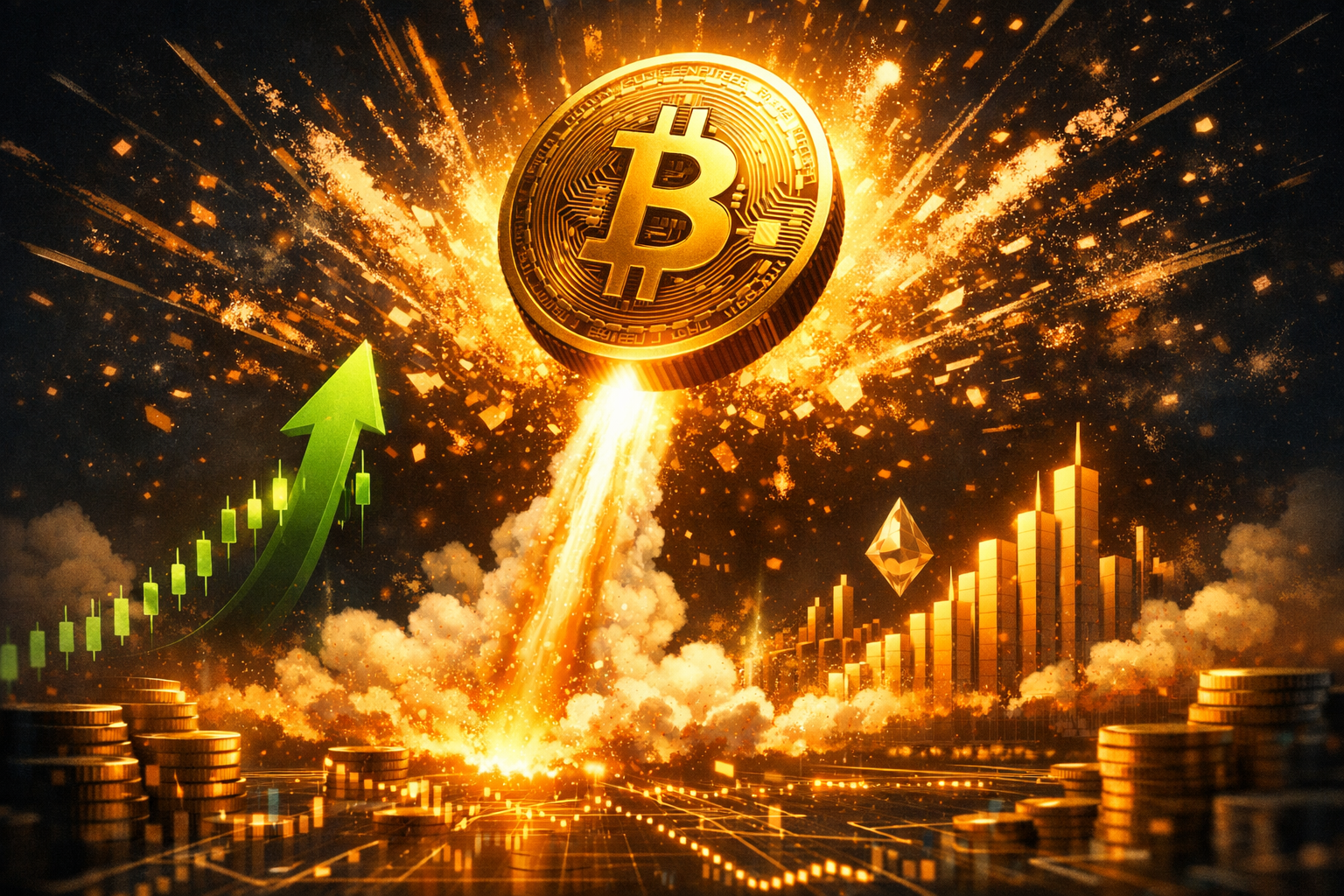 Bitcoin Surges Past $74,000 as Crypto Market Explodes Higher