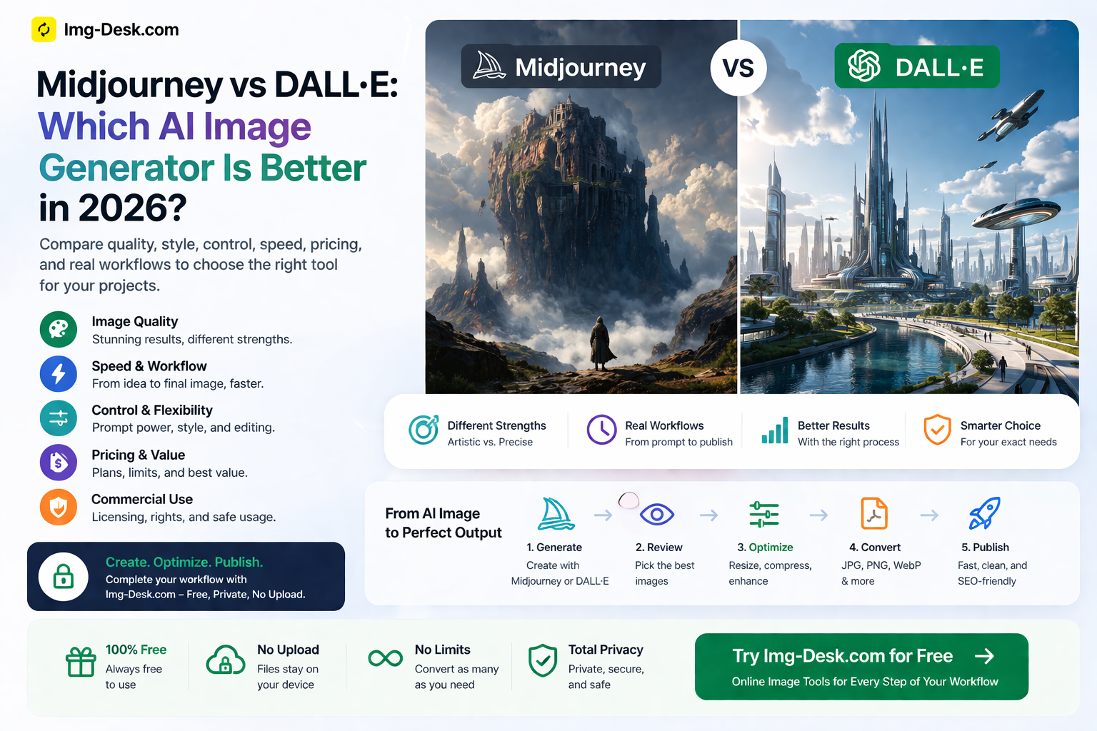 Midjourney vs DALL·E: Which AI Image Generator Is Better in 2026? | Img-Desk