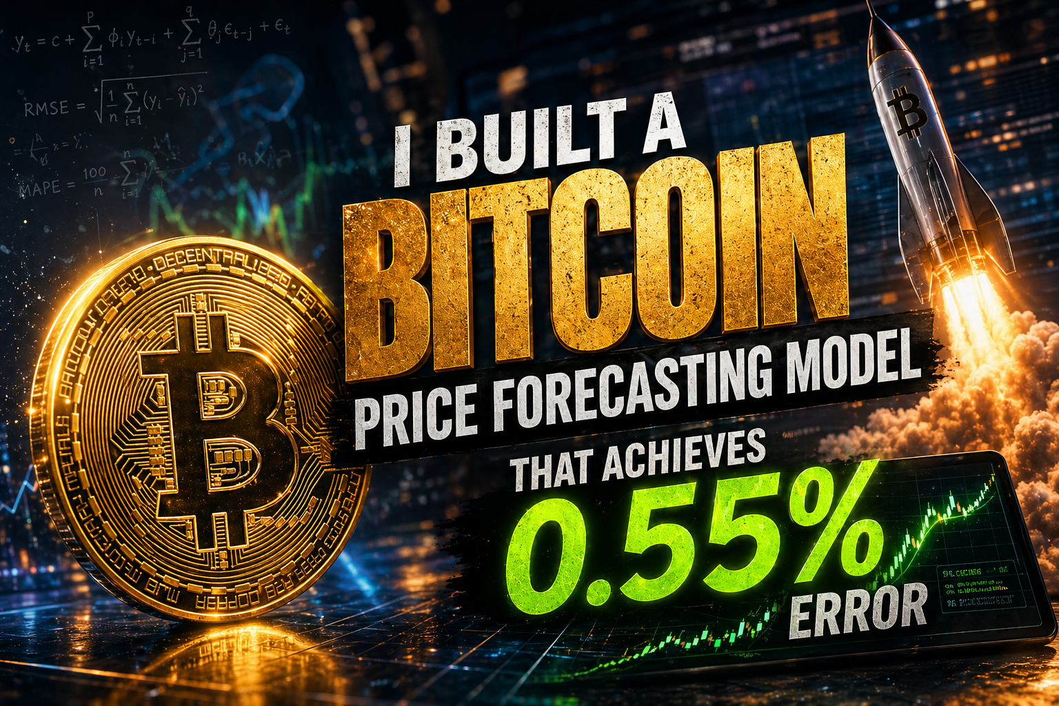 I built a Bitcoin price forecasting model that achieves 0.55% error, here is everything I learned