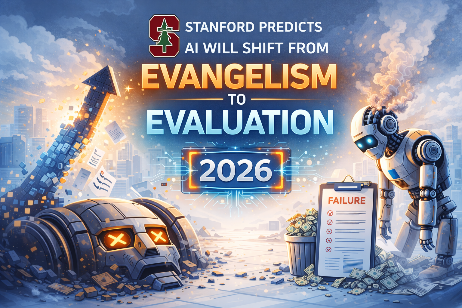 Stanford Predicts AI Will Shift From Evangelism to Evaluation in 2026 (Failed Projects Are Coming)