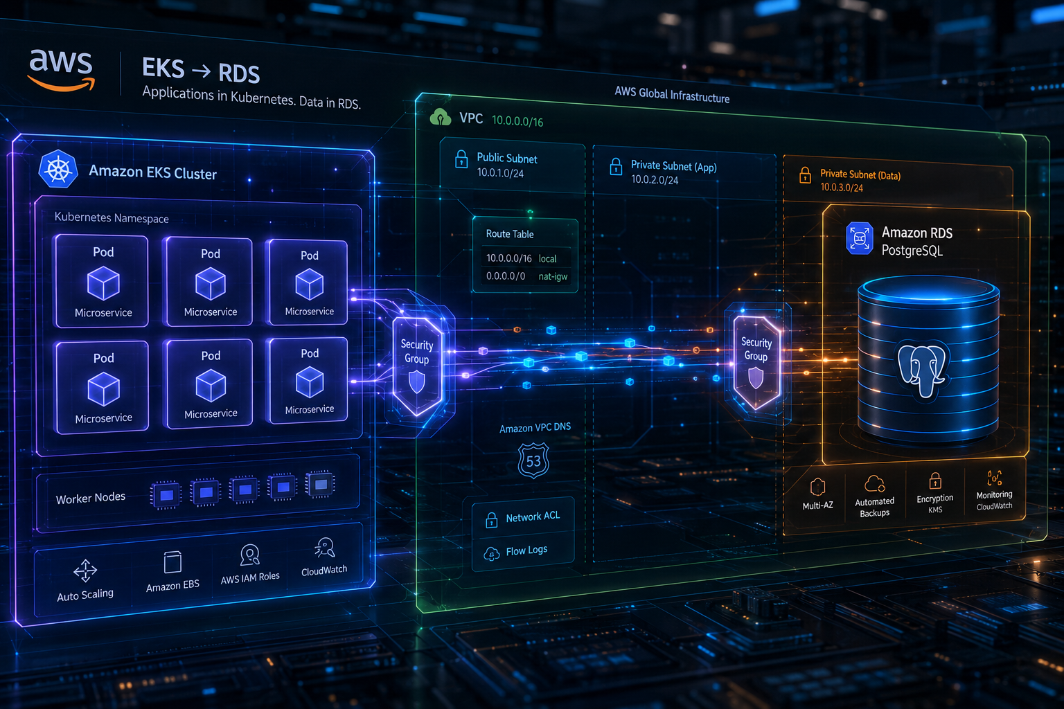 How Kubernetes Services Work with External Databases: EKS to RDS Explained