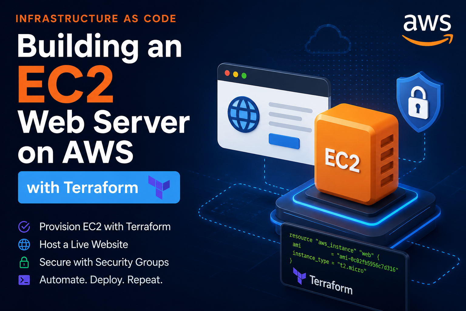 Building an EC2 Web Server on AWS: Infrastructure as Code with Terraform