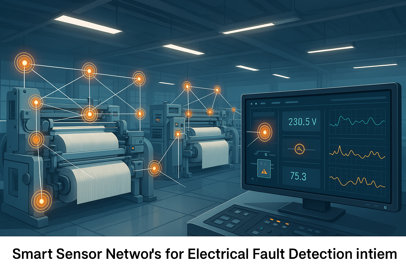 Smart Sensor Networks for Real-Time Electrical Fault Detection in Textile Machinery
