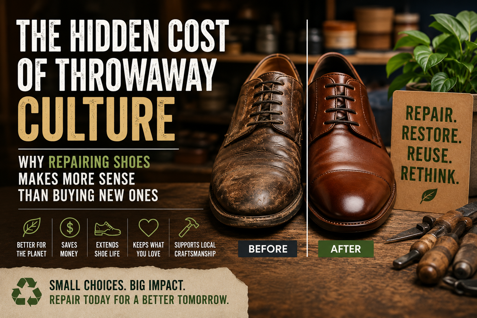 Why Does Repairing Shoes Makes More Sense Than Buying New Ones?