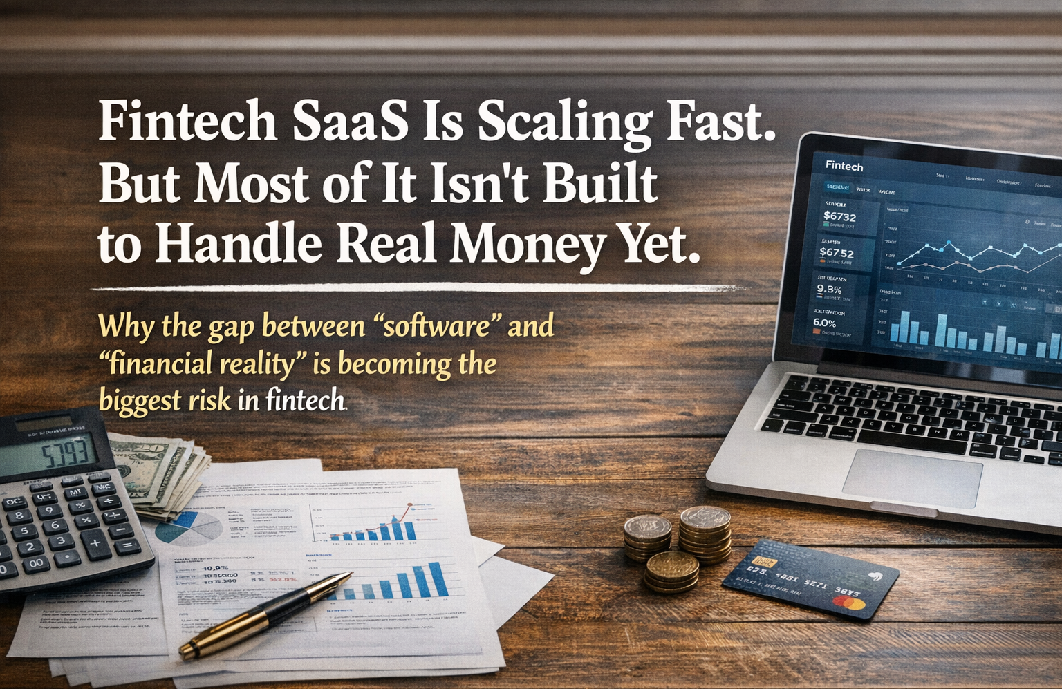 Fintech SaaS Is Scaling Fast. But Most of It Isn’t Built to Handle Real Money Yet.