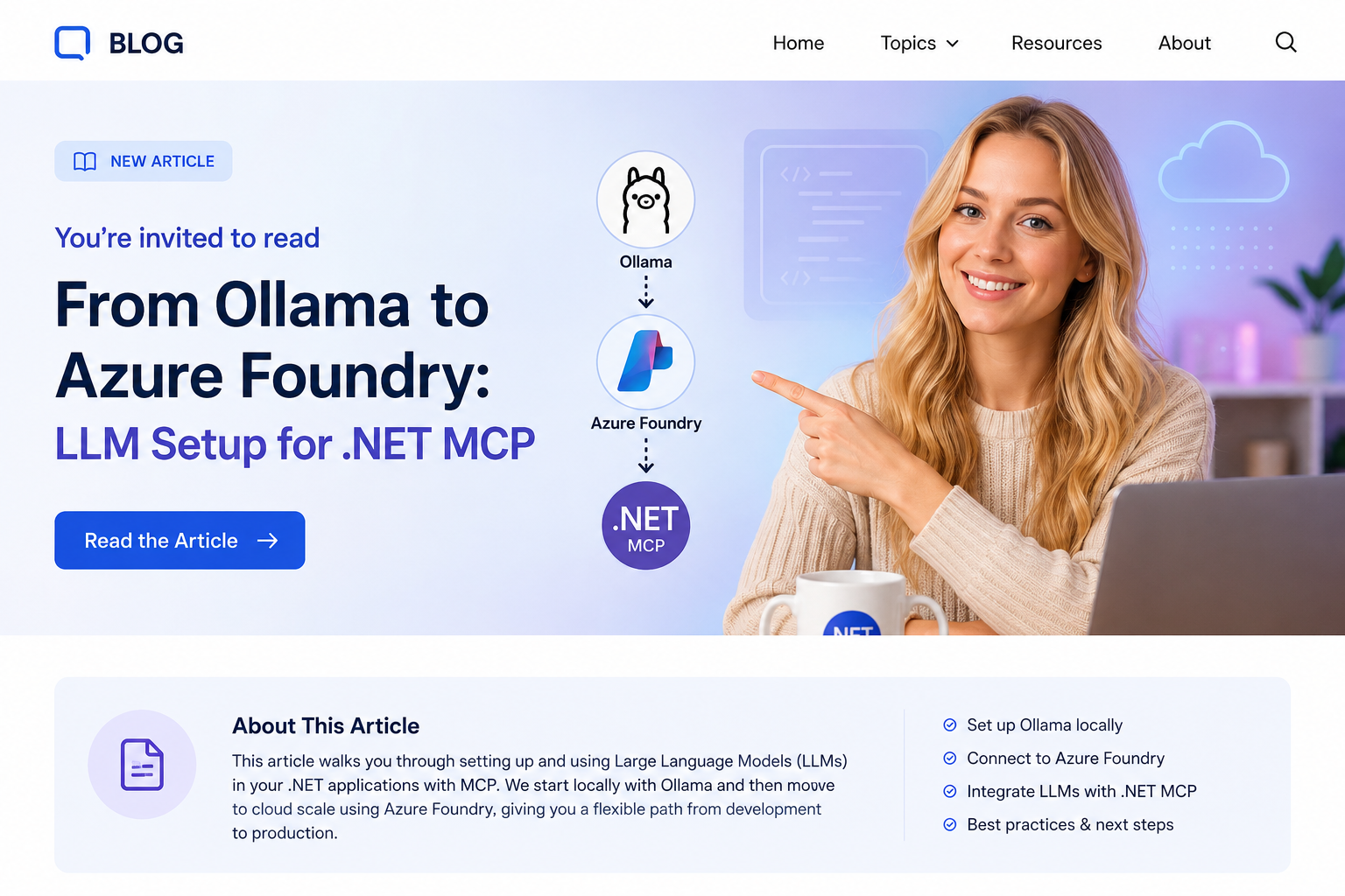From Ollama to Azure Foundry: LLM Setup for .NET MCP