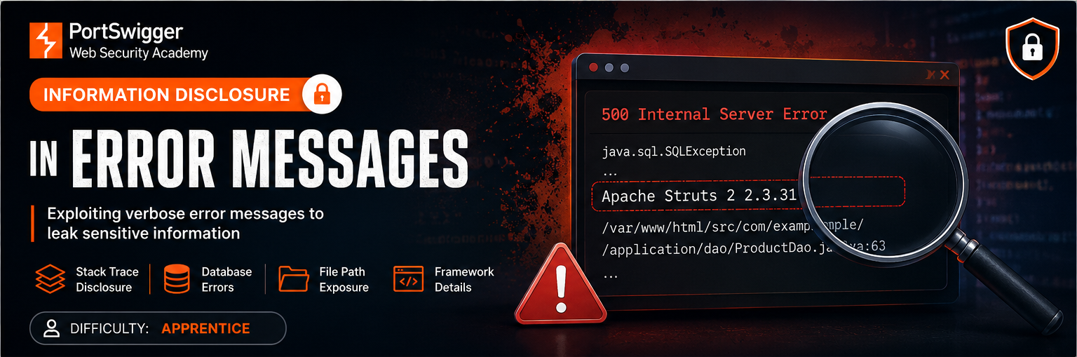 Information Disclosure vulnerabilities: Information Disclosure in Error Messages Walkthrough…